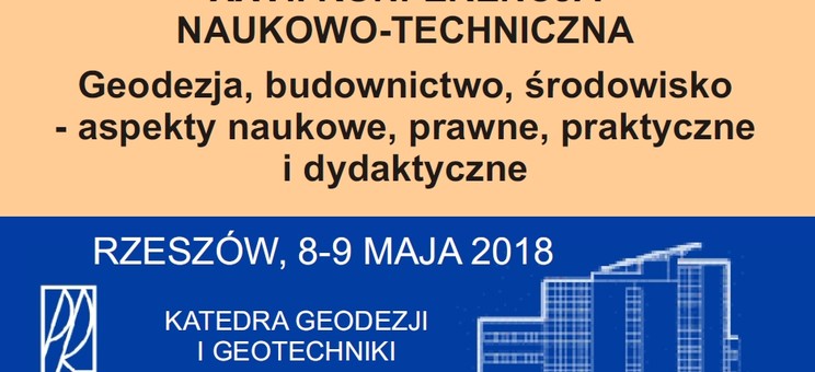 XXVII Konferencja Naukowo-Techniczna - Rzeszów, 8-9 maja 2018