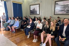 Uczestnicy warsztatów na spotkaniu w Urzędzie Gminy.